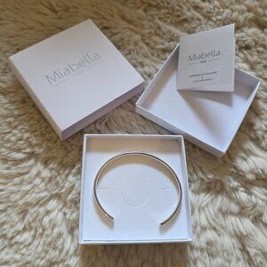 Simple, slender sterling silver cuff